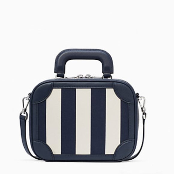 Kate Spade Traveler Trunk Crossbody Bag Blazer Blue Multi - Picture 4 of 16
